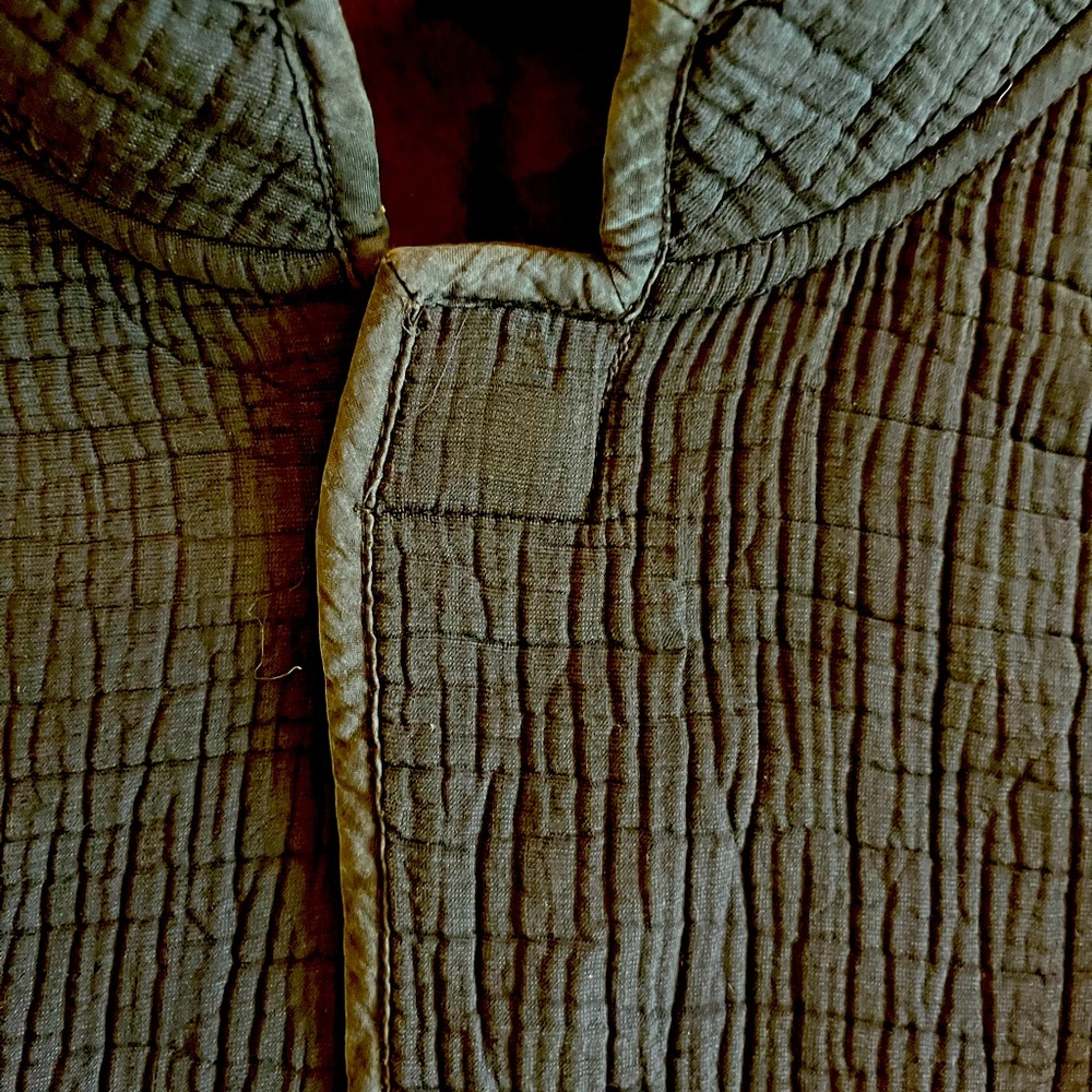 Chico's Black Gauzy Silk Jacket with Magnetic Closure